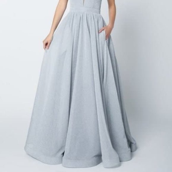 new Illusion V-Neck A-Line Shape Prom Dress JT201 - Picture 4 of 5